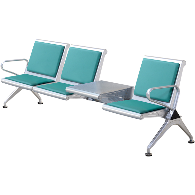 加厚2人3人4人位加茶几连排椅候客椅大厅连体座椅公共休息茶杯椅