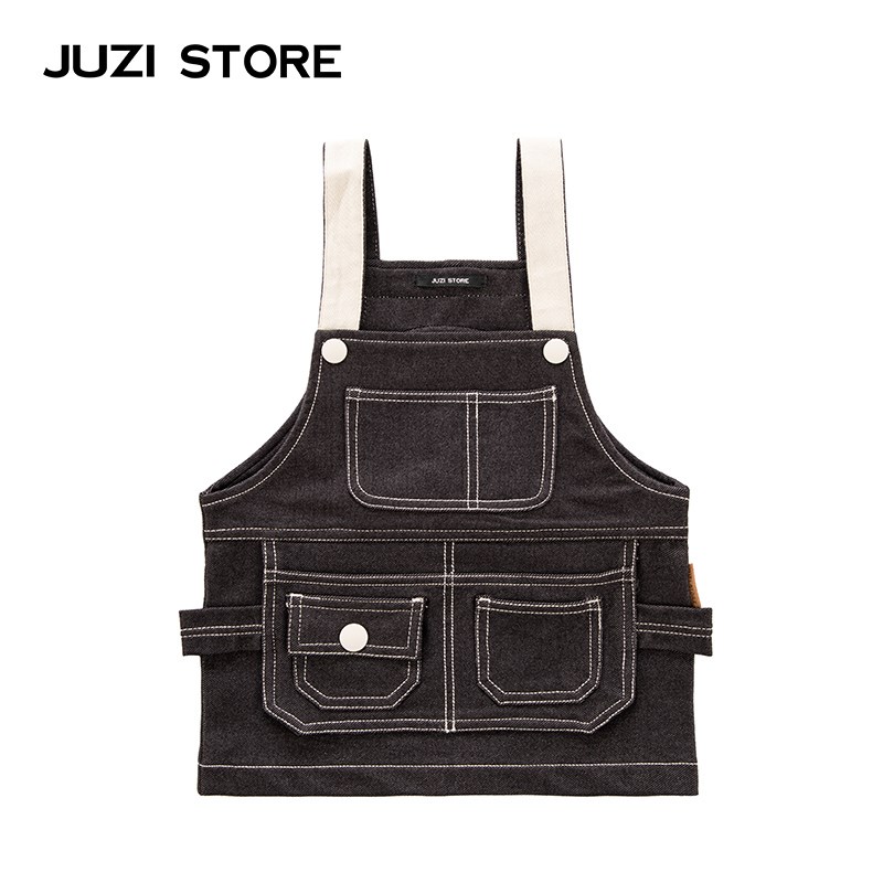 JUZI STORE童装春针织牛仔渔夫风格甜美工装风背带裙女童1826801