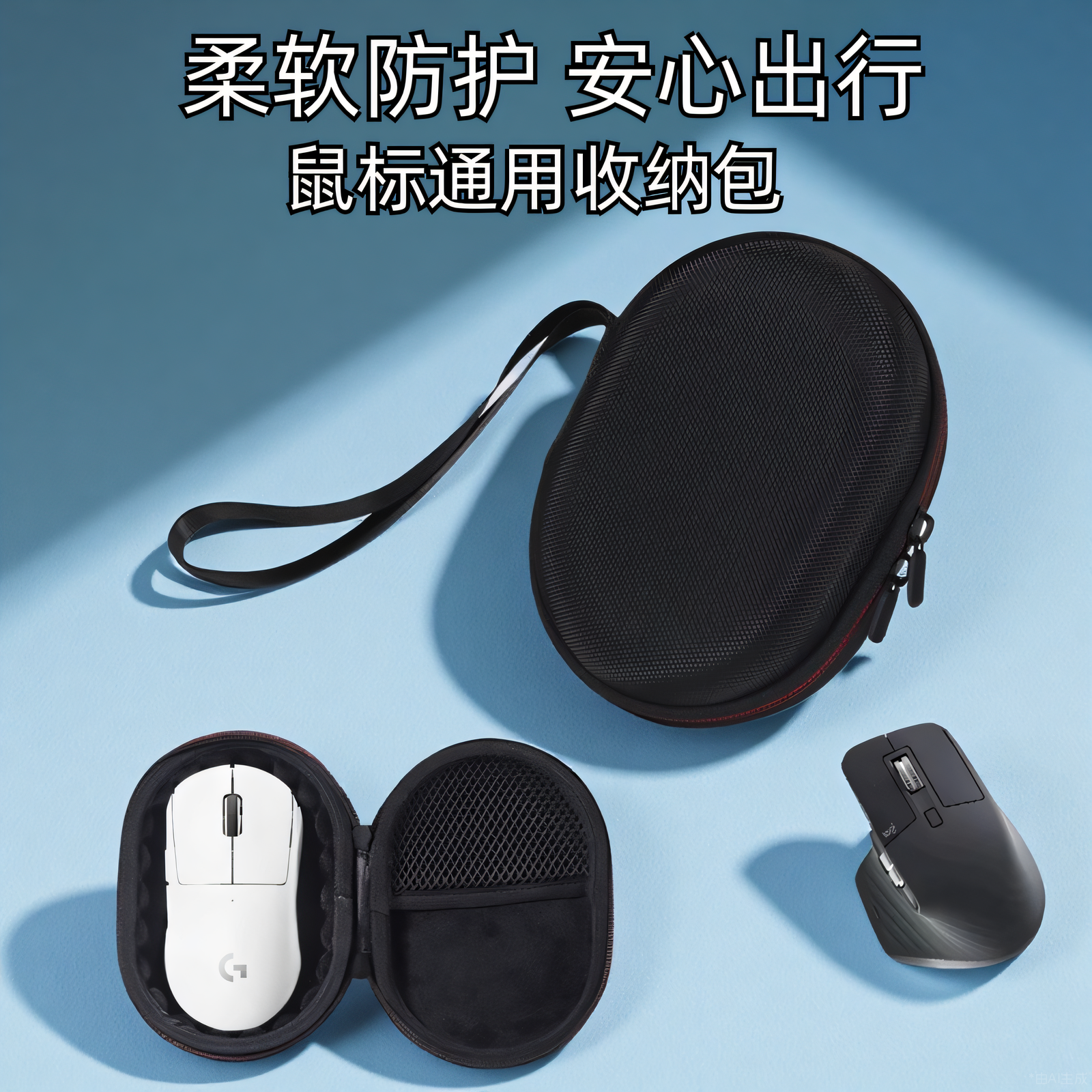 鼠标收纳包便携式鼠标包适用于罗技GPW二代三代G502雷蛇毒蝰V3pro