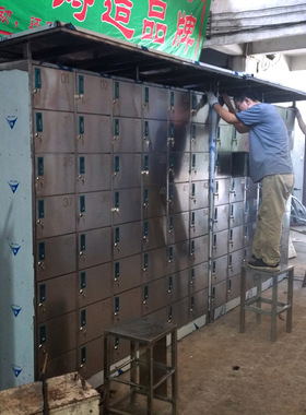 厂家直销304不锈钢餐具柜碗柜学校工厂食堂员工餐盘柜手机存放柜