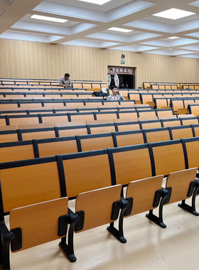 大学阶梯教室椅铝合金台阶课桌排椅学校连排课桌椅子多媒体连排椅