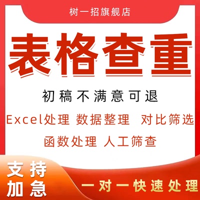 表格查重excel制作筛选重复数据整理函数vba格式调整算法计算公式