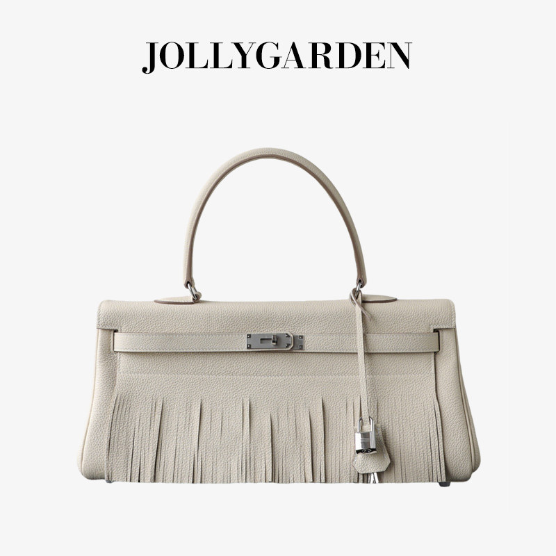JOLLY GARDEN【白屿】超火新款流苏凯丽包大容量不撞款通勤手提包