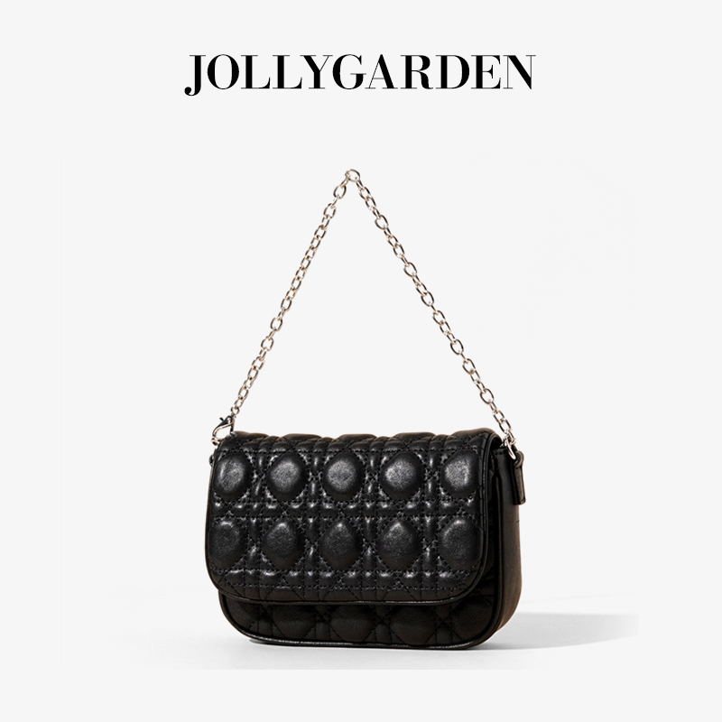 JOLLYGARDEN羊皮链条小方包单肩