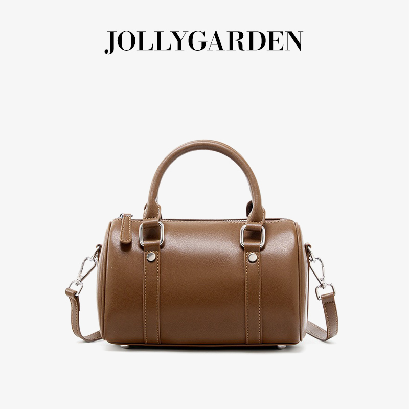 新款真皮枕头包女通勤