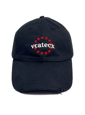 清仓！Vcatecx五角星刺绣棒球帽男女鸭舌帽子显脸小大头围加深