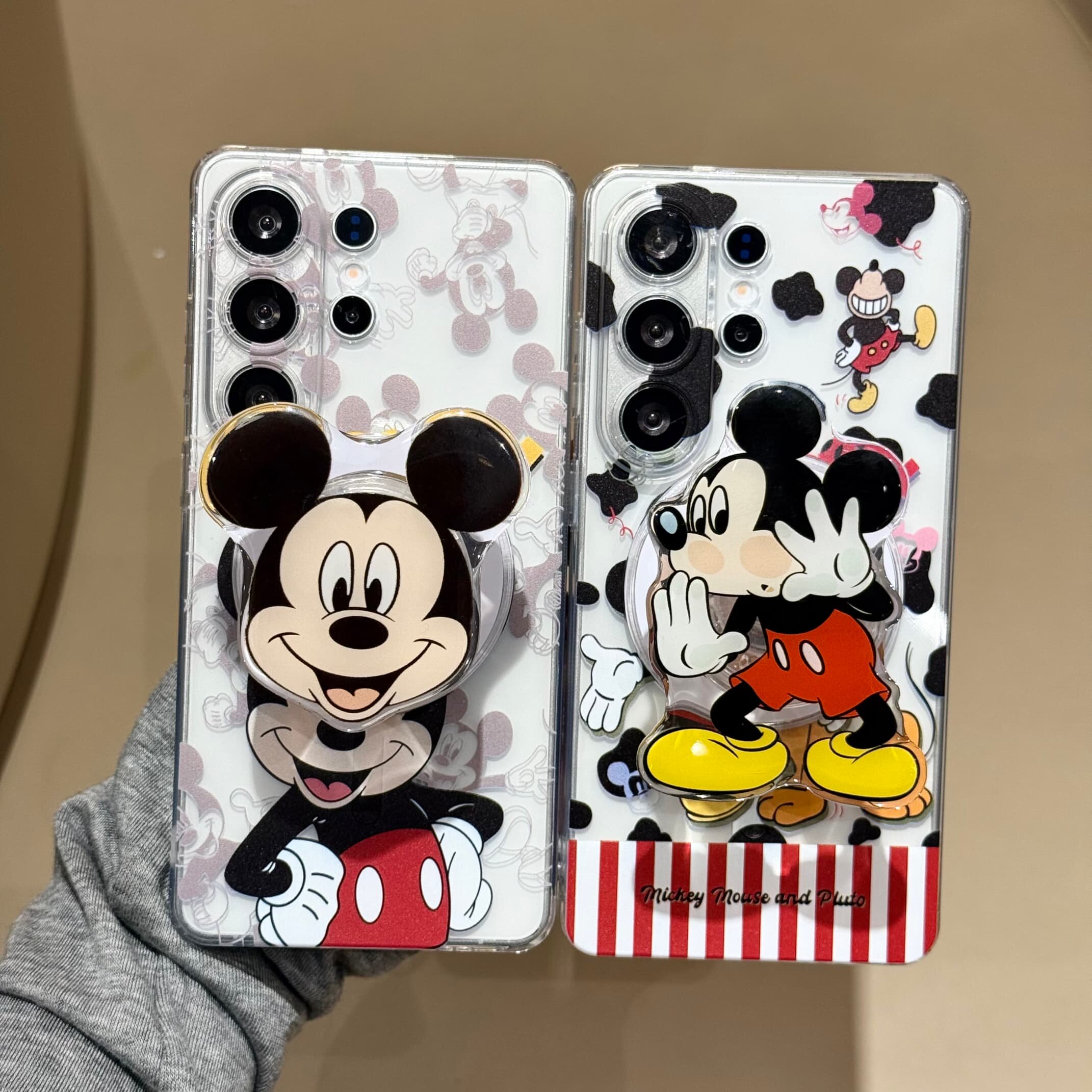 吉能虎卡通米奇适用于三星S26Ultra带手链支架手机壳S25/S24/S23/Note20全包防摔A57/A37/A26/A16保护套