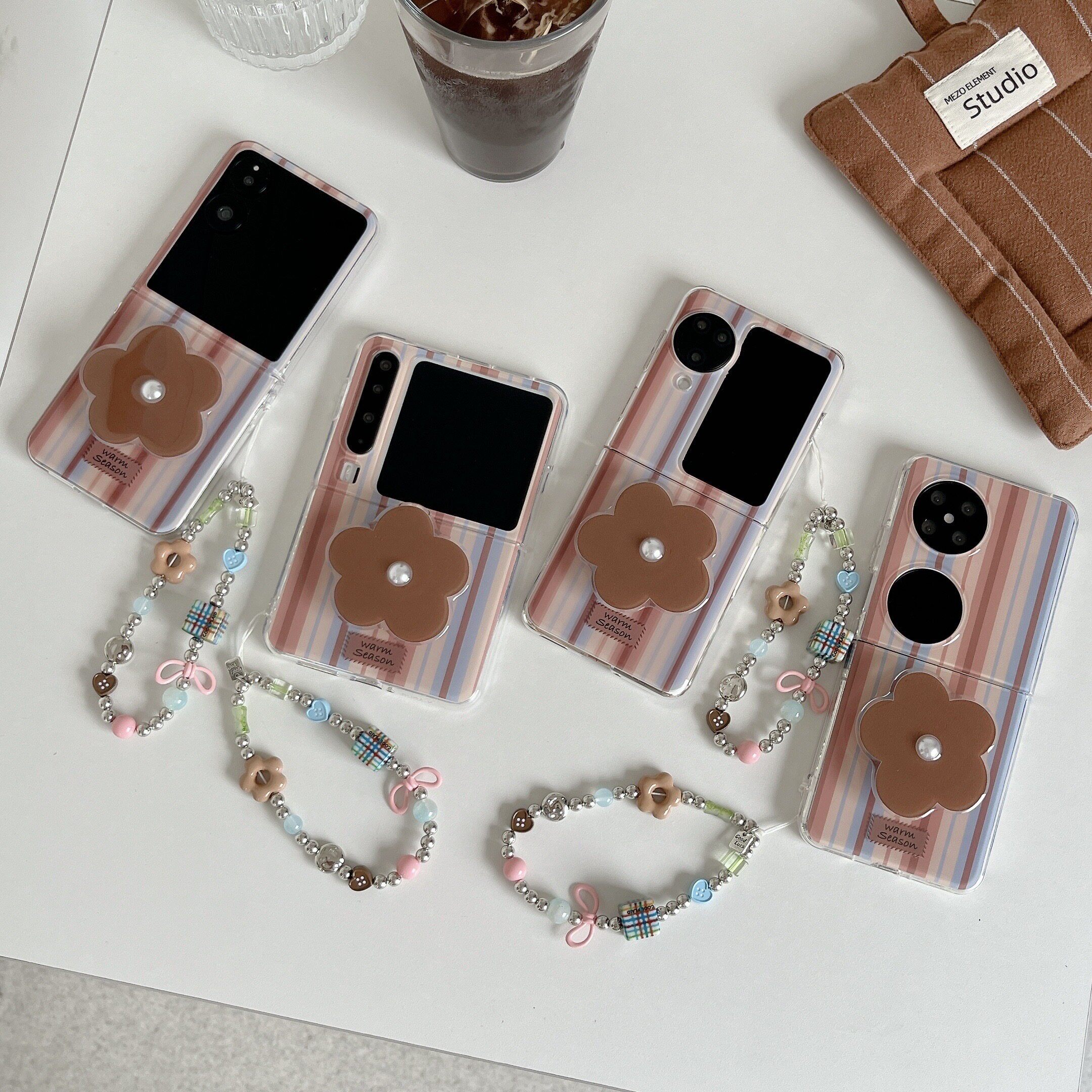 新款适用华为PuraX折叠带支架手链手机壳华为pocket2全包OPPOFindN3Flip防摔MagicVFlip/小米MIXflip2保护套