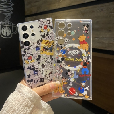 吉能虎新款维尼熊米奇适用于三星S26Ultra带支架手机壳S25/S24/S23/Note20全包防摔A57/A37/A26/A16保护套