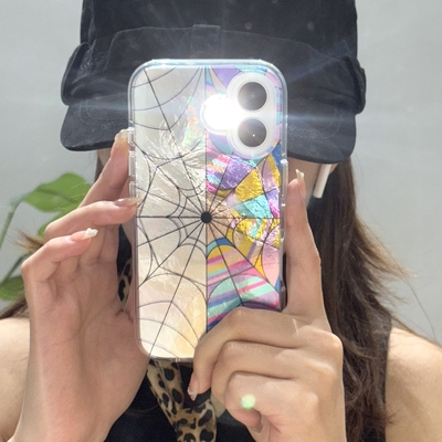 吉能虎新款星期三小狼女窗花适用于苹果17promax手机外壳iPhone16pro全包边防摔15/14/13创意ins风保护套