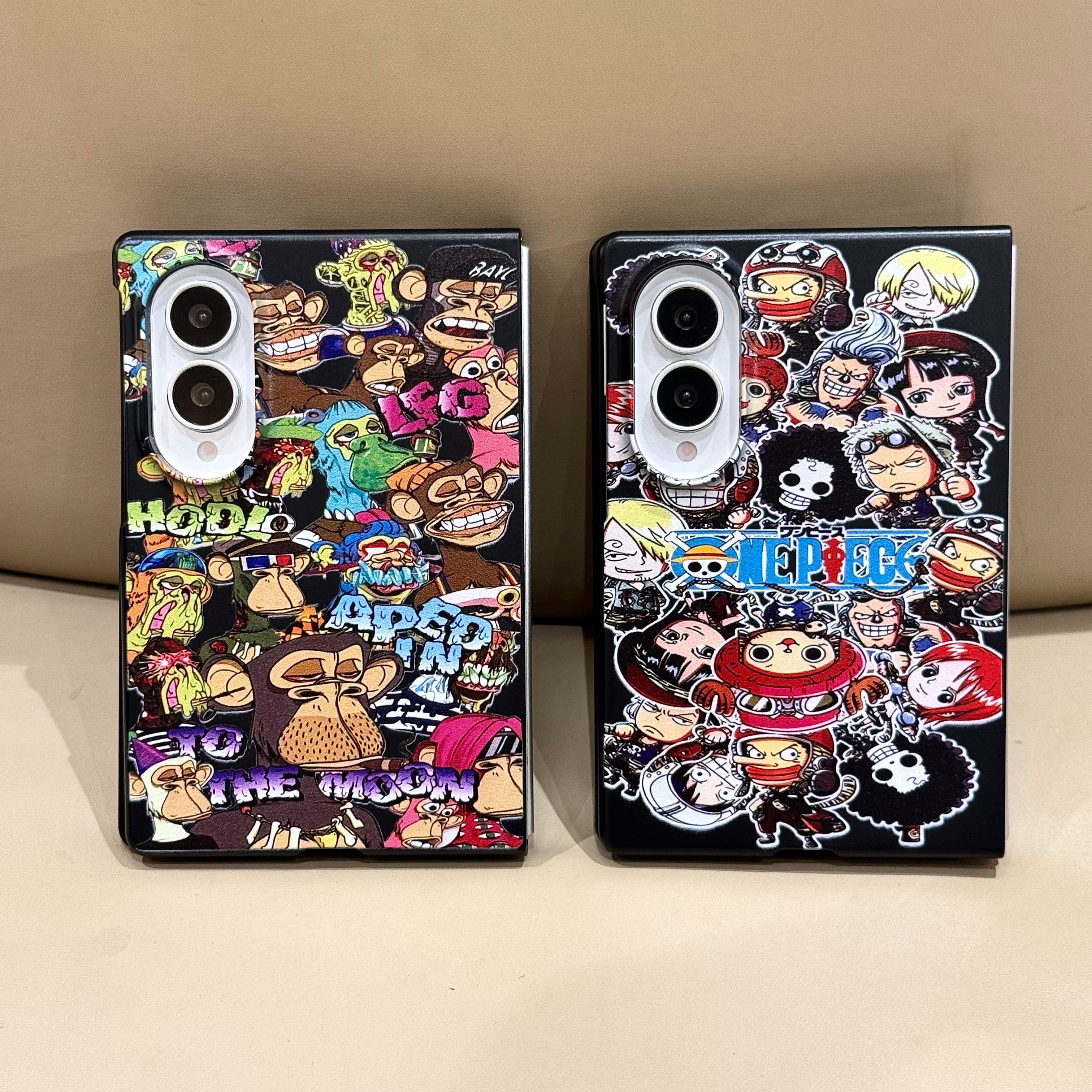 吉能虎新款海贼王适用三星ZFold8Ultra带手绳手机壳ZFold7/6全包防摔ZFold5/4女款ins保护套