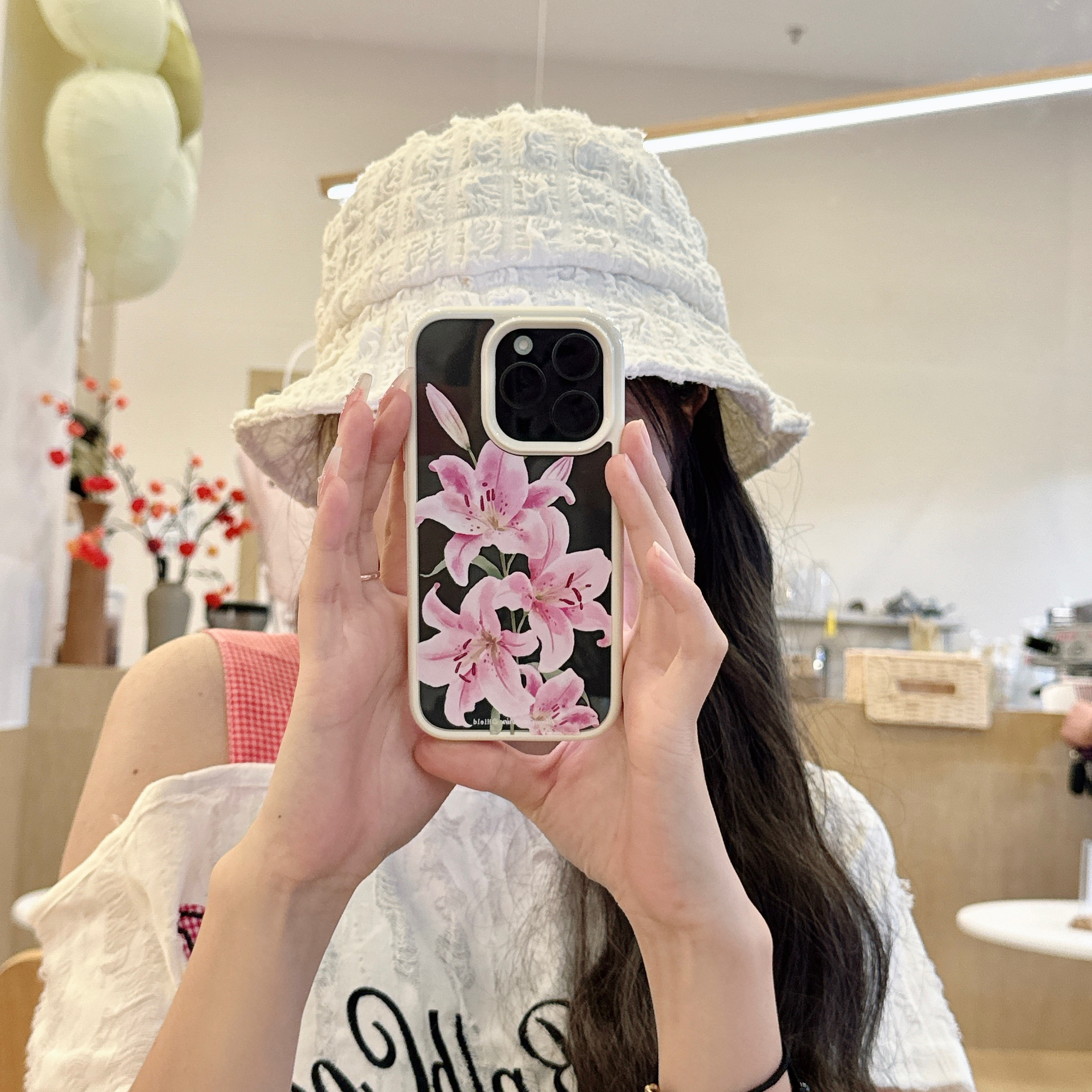 吉能虎新款百合花适用于苹果16promax手机外壳iPhone15pro全包边防摔14/13创意ins风女款保护套