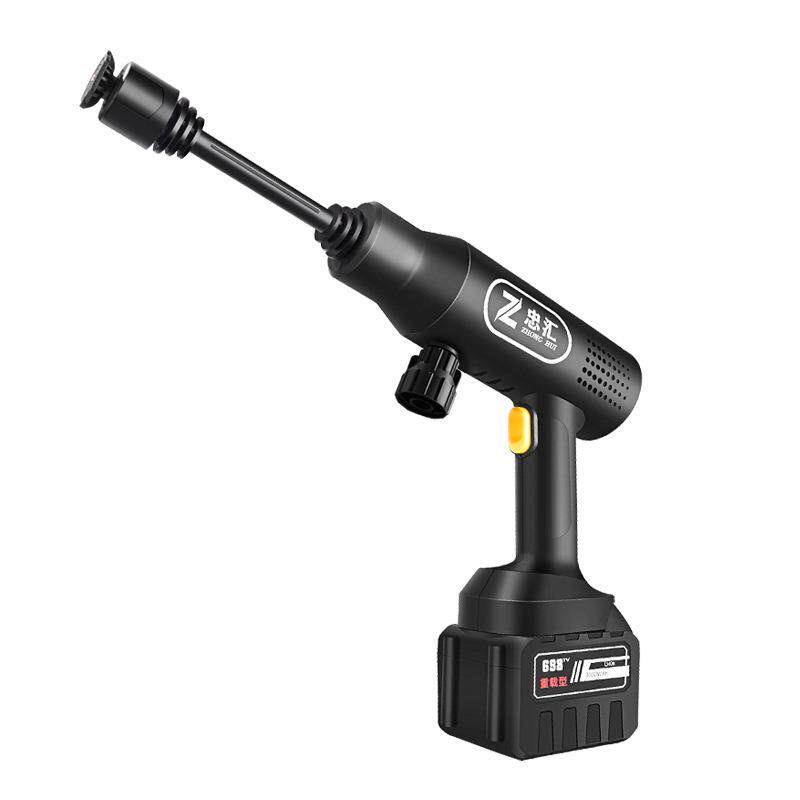 家用洗车水枪电动洗车机锂电无线充电洗车水枪高压水枪标准头水枪