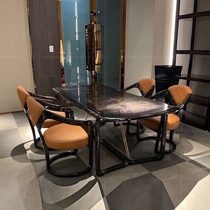 复古清吧酒吧餐椅小吃店烧烤店卡座沙发工业风椅子快餐厅桌椅组合