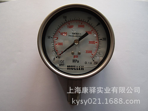 J-ML100-200 MULLER 超高压压力表 J-ML100-200
