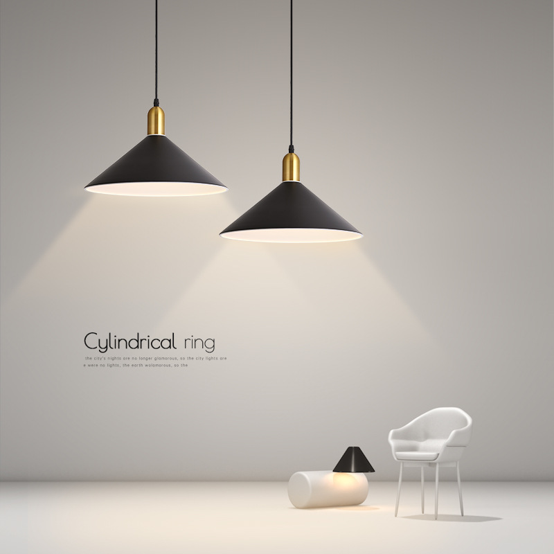 餐厅吊灯现代简约loft饭厅灯北欧床头小吊灯设计师款餐桌吧台灯