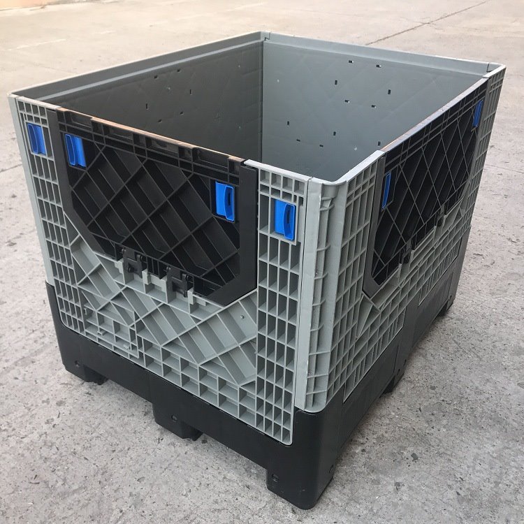 上海1210卡板箱塑料折叠箱大承载折叠周转箱配盖子内倒式整理箱子