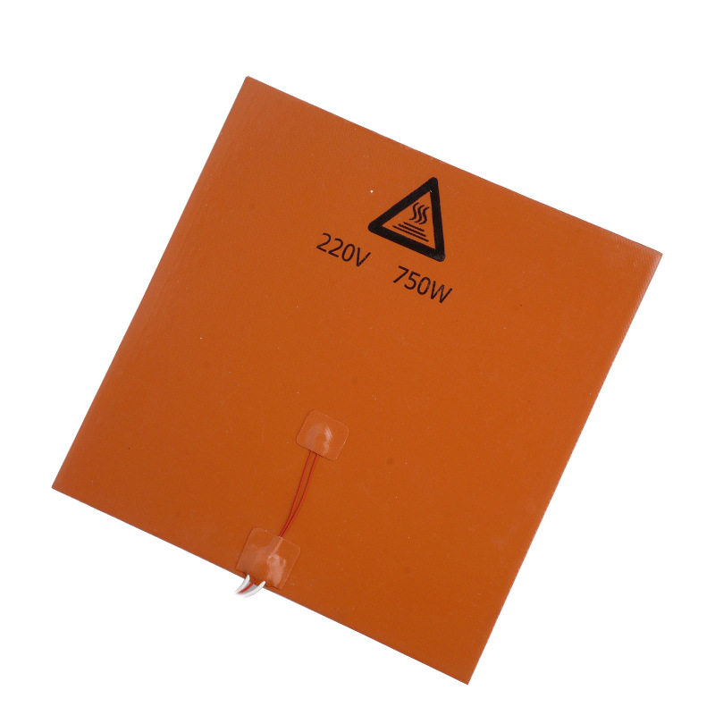 3D打印机配件 300*300mm 220V 750W硅橡胶热床 硅胶加热垫 发热板