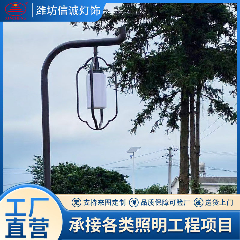 小区别墅庭院灯太阳能广场景观灯户外小区方形3米4米景观灯