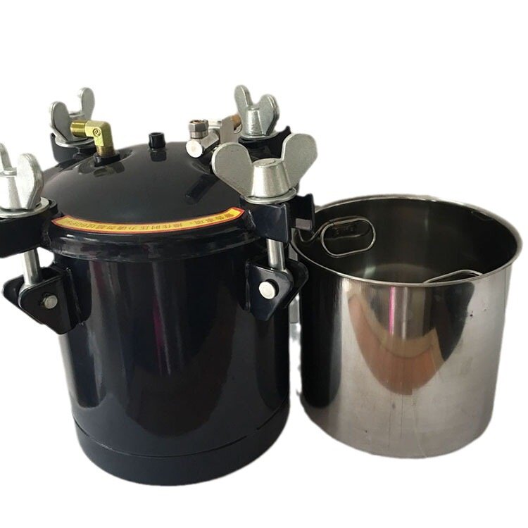 批发喷漆桶不搅拌水包水10升压力桶8升简易点胶桶喷涂工具加压