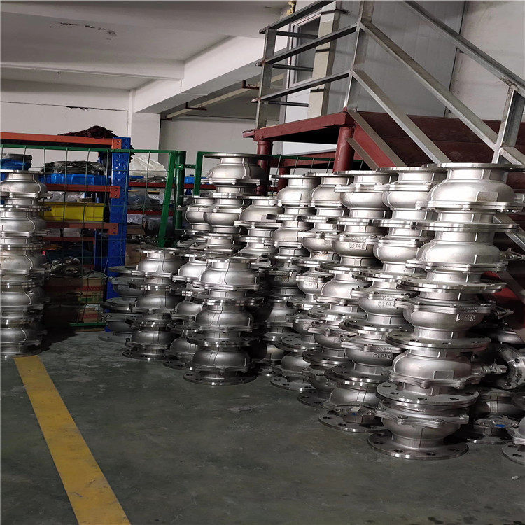 GQ41F-16P DN50手动球阀、硅溶胶球阀、CF8不锈钢法兰球阀