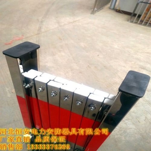 不锈钢伸缩围栏电力施工学校儿童安全护栏可移动式隔离收缩围挡门