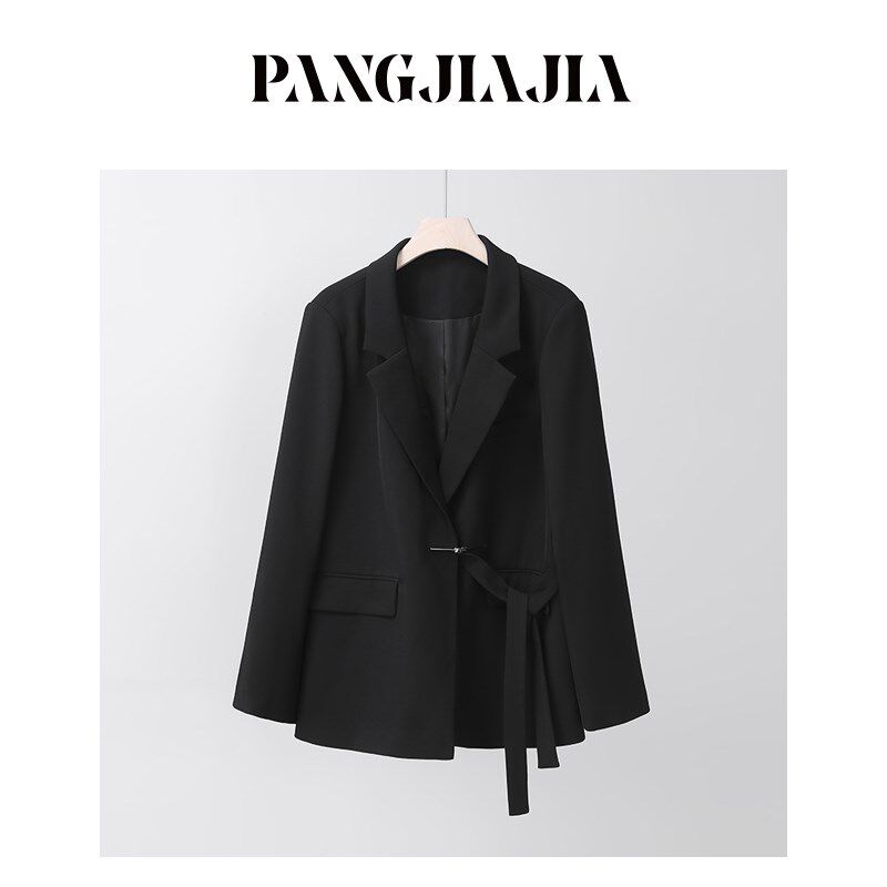 【胖佳佳】松弛高知 时尚设计感西装外套长裤两件套女H624Z13196