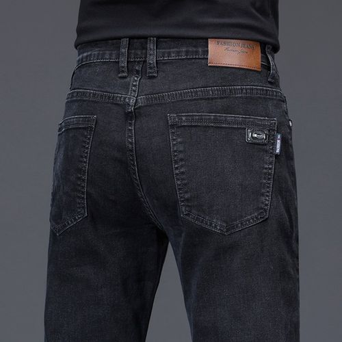 弹力牛仔裤男士春秋款宽松直筒男裤耐磨百搭干活上班休闲工作裤子