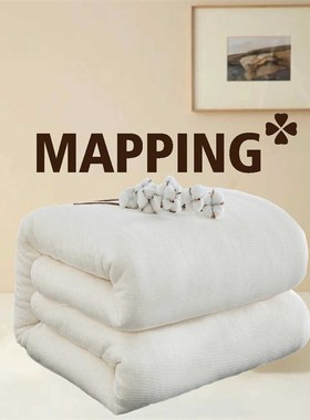 香港玛品Mapping非遗工艺棉被纯棉加厚被子被芯保暖床垫可定制