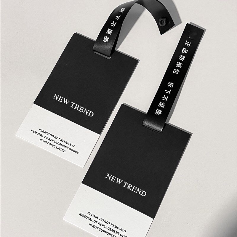 吊牌定做防拆扣挂牌衣服标签软胶材质防盗扣服装羽绒服吊牌定制