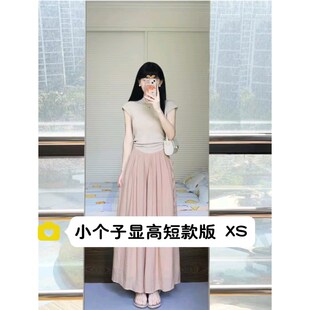 夏 xs码 145小个子掐腰飘飘裤 裙女夏150cm气质请冷风休闲设计感长裤
