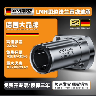 40UU 进口BKV椭圆双切边法兰直线轴承滑块LMH6