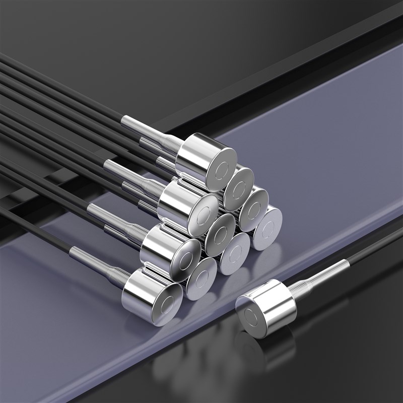 强磁探头温度传感器PT100铂热电阻硅胶线磁吸P式K型热电偶E型吸附