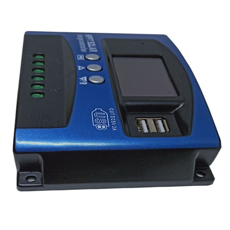 MPPT太阳能f控制器100A全自动充放电铅酸锂电通用12v24V48光伏发