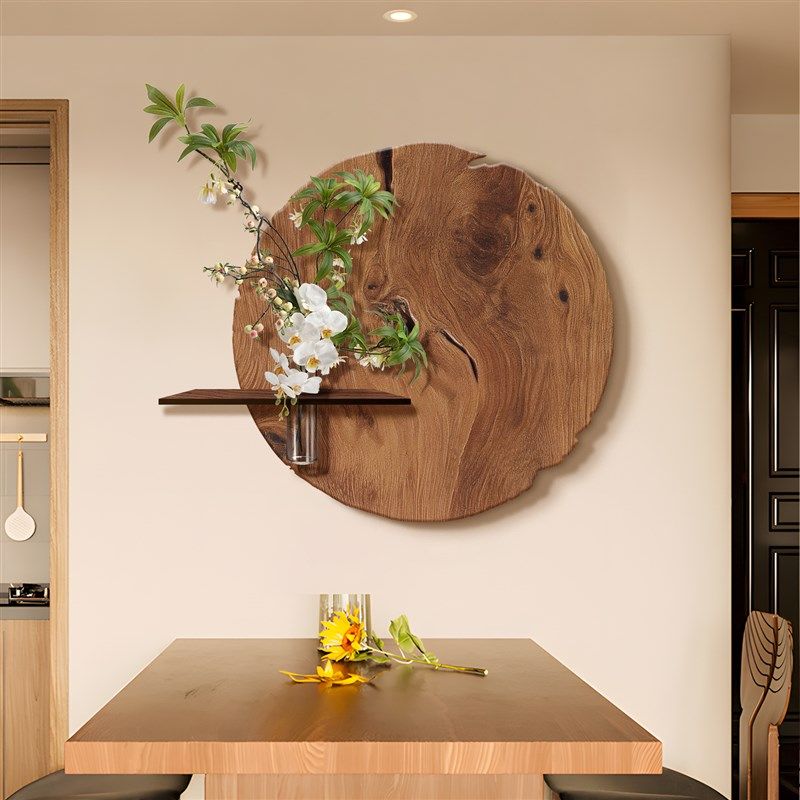 中古风饭厅装饰画水培绿植立体砂岩客厅电视背景S墙挂画入户小壁,家居饰品,现代装饰画,淘宝优惠券,粉丝福利购,淘宝优惠卷