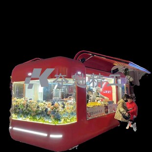 定制云仓移动餐车咖啡奶茶冰淇多功能美食景O区摆摊售卖货小吃饮