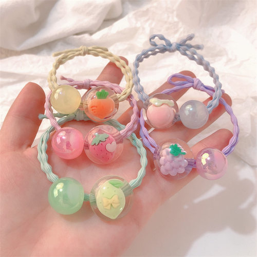 水果草莓胡萝卜发圈头绳网红气质发绳日韩发绳可爱皮筋女扎头发饰