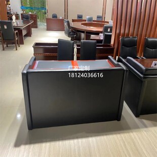 多功能审讯一体防撞软包桌钢制询问台实训台两人位工作台升降器桌