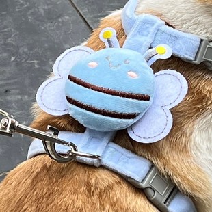 狗链小型犬溜狗绳背心式 狗狗牵引绳泰迪比熊胸背式 牵狗绳宠物用品
