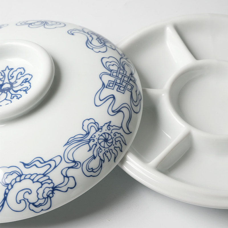 兰斋文房国画调色碟书法国画陶瓷中国画颜料工具工笔画文房四宝套