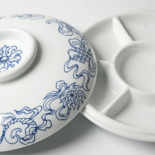 兰斋文房国画调色碟书法国画陶瓷中国画颜料工具工笔画文房四宝套