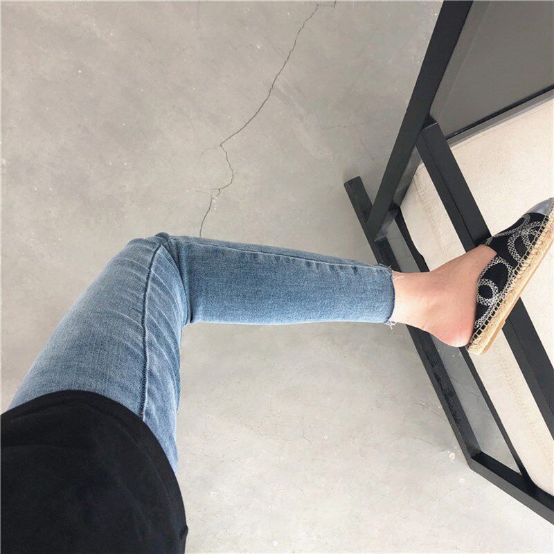 多色必入!! 超显瘦 高腰牛仔裤弹力紧身九分铅笔裤小脚裤女新款