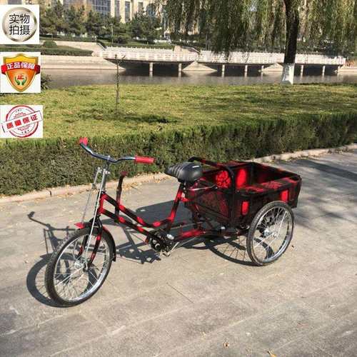 人力三轮车实心胎老年脚蹬载货拉货脚踏垃圾环卫保洁摆摊三轮车