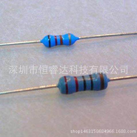 厂家直销散装编带1%直插五色环金属膜电阻1W-0R390.39ohm0.39欧