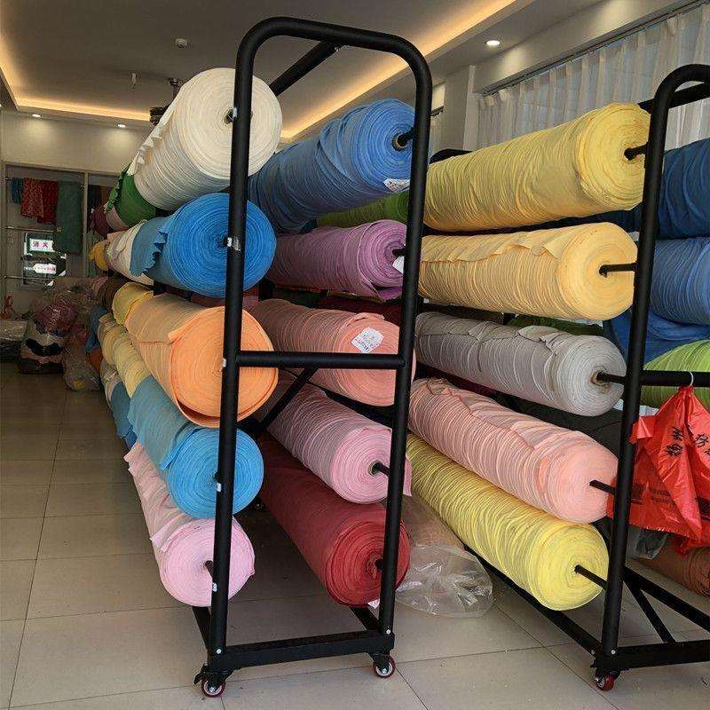 羊剪绒毛呢展示架货架纺织布样架布卷展示架布匹皮革架面料桌布