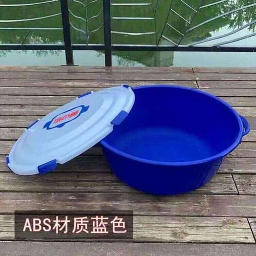超大散炮盆饵料盆开饵盆大号特大带盖钓鱼拌饵盆pc抗压抗摔散炮桶