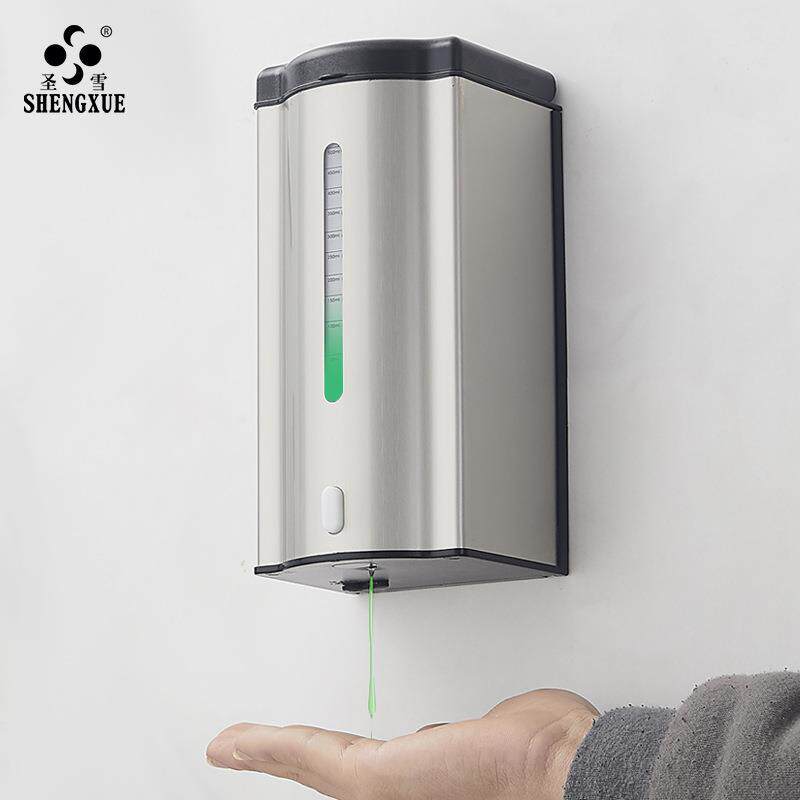 圣HSL雪04不锈钢自动感应液器皂3酒店卫间皂液机壁挂式洗手液生机