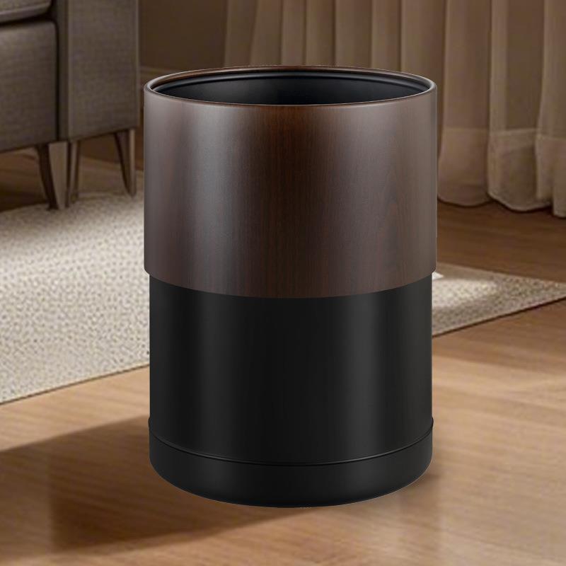 酒店宾民宿客房色纹垃圾桶办木公室客厅卫生间厕所圆形无盖MSL馆