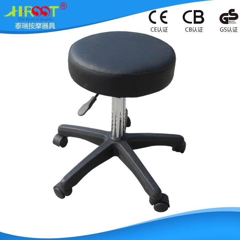 便携式MST03技师按摩凳可降YLE按摩师凳滑轮技皮革圆凳升子