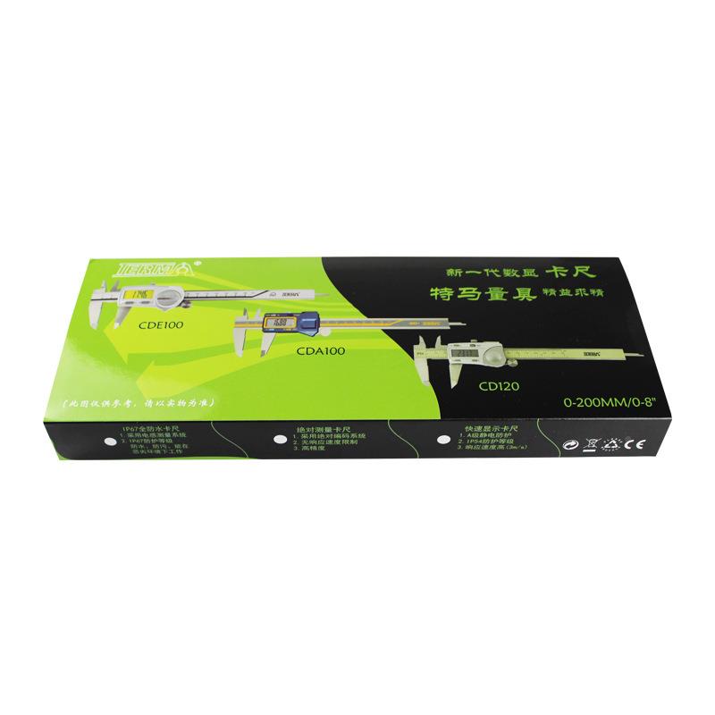 特马（T7RM）游标卡尺高精度数显E工725业级不锈钢电子卡尺CD300-